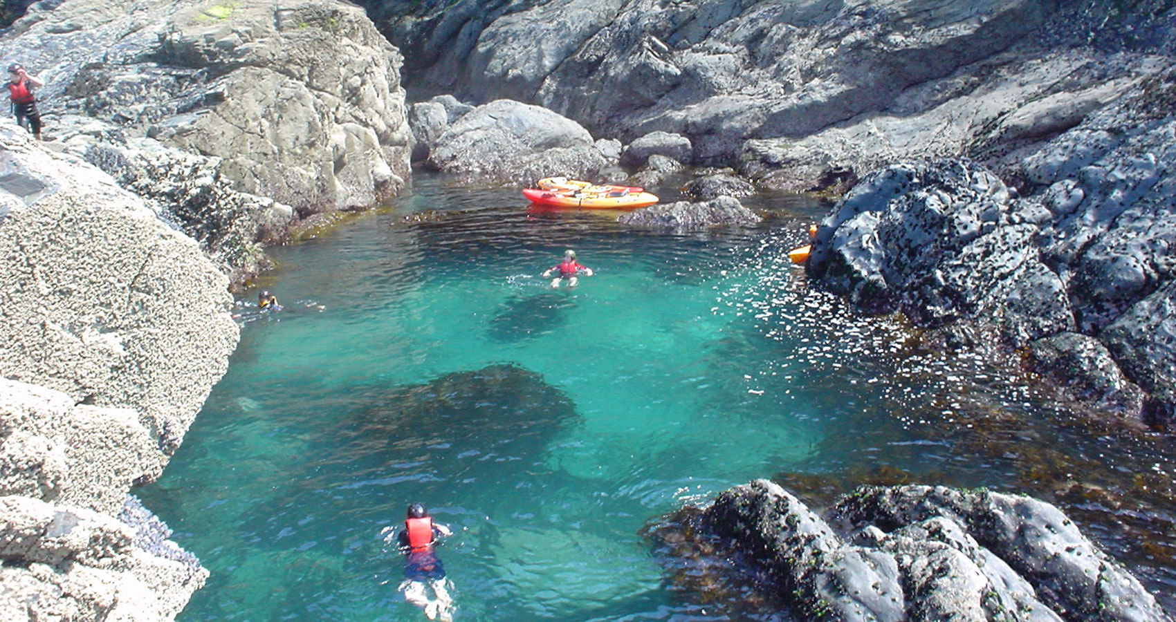 'Kayak tours Cornwall' Swim in secret lagoons!